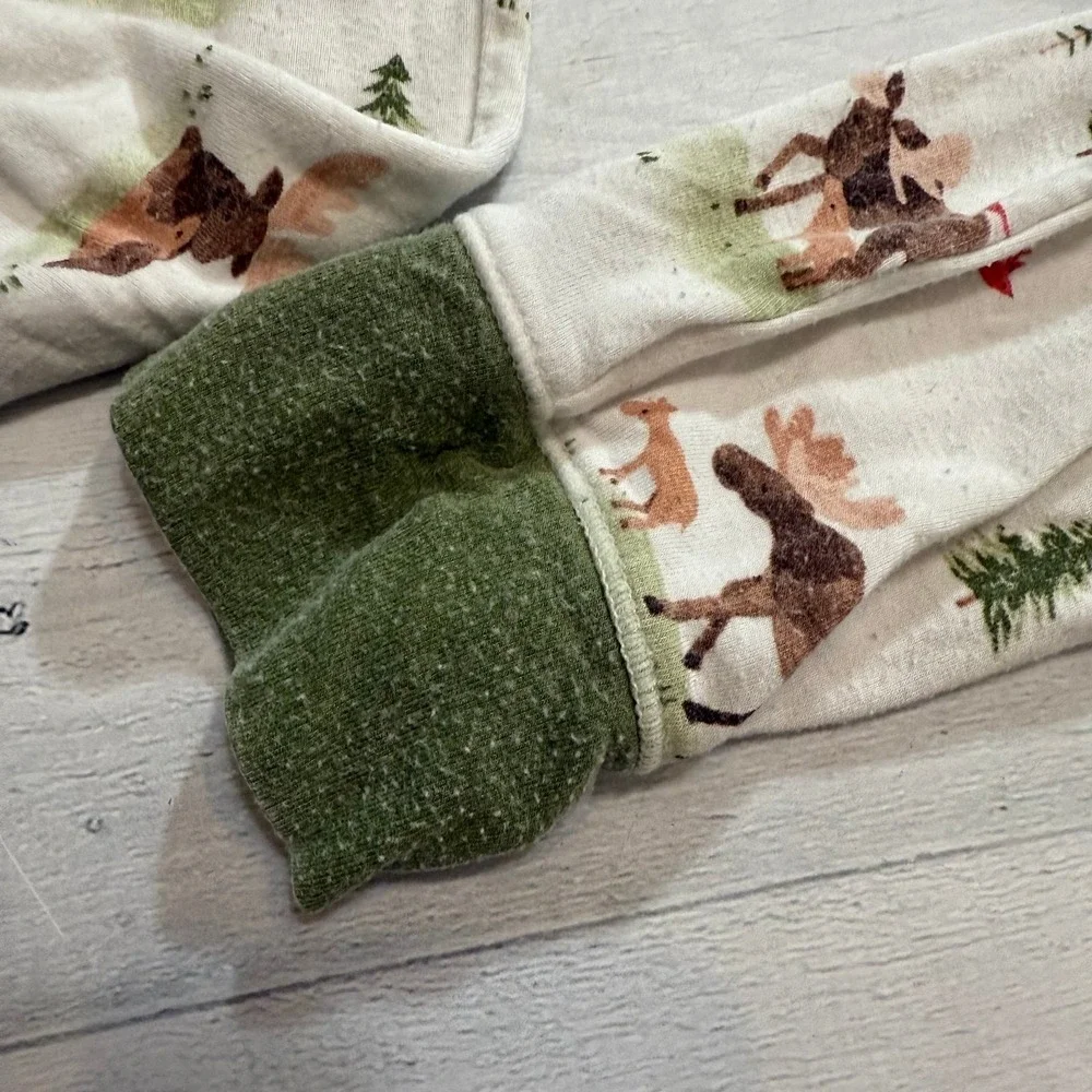 Angel dear‎ moose white lounge wear set pajama set 4T
